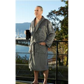 Silver Gray Plush Lounge Robe (Large/X-Large)